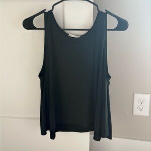 Black Sleeveless Tank Top